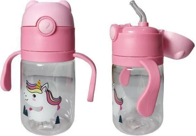 Little Warriors Eco-friendly Baby Water Sipper/Bottle 400ml With Straw Children Kettle Drinkware