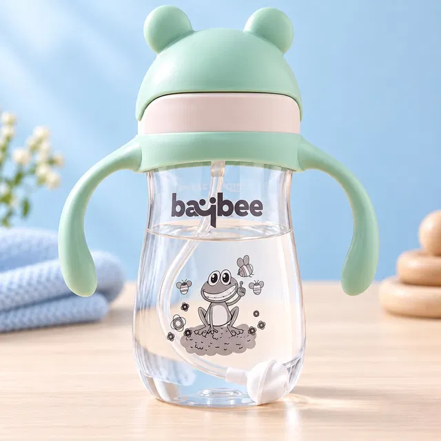 baybee Flippo Baby Sipper Bottle for Kids 300 ml, Anti Spill Sipper Cup for 6+ Months