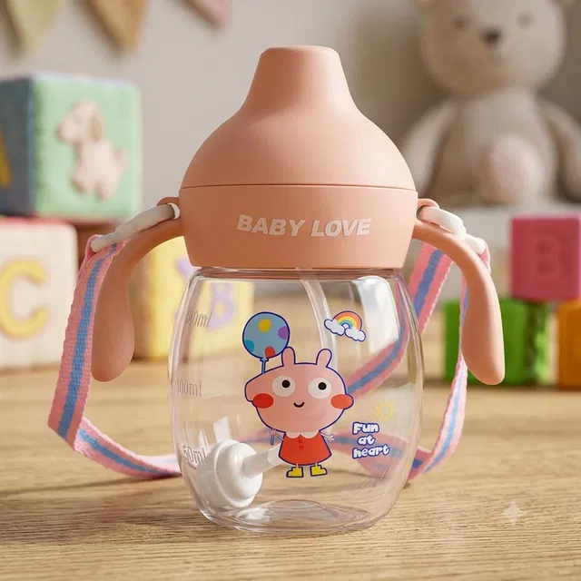 My Face True Nature Baby Sipper Bottle | Anti Spill Toddler Water Bottle with Straw & Handle | 150ml