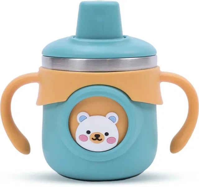 KidSy Insulated Stainless Steel Hot and Cold Spout Sipper Water Bottle For Baby(260ml)