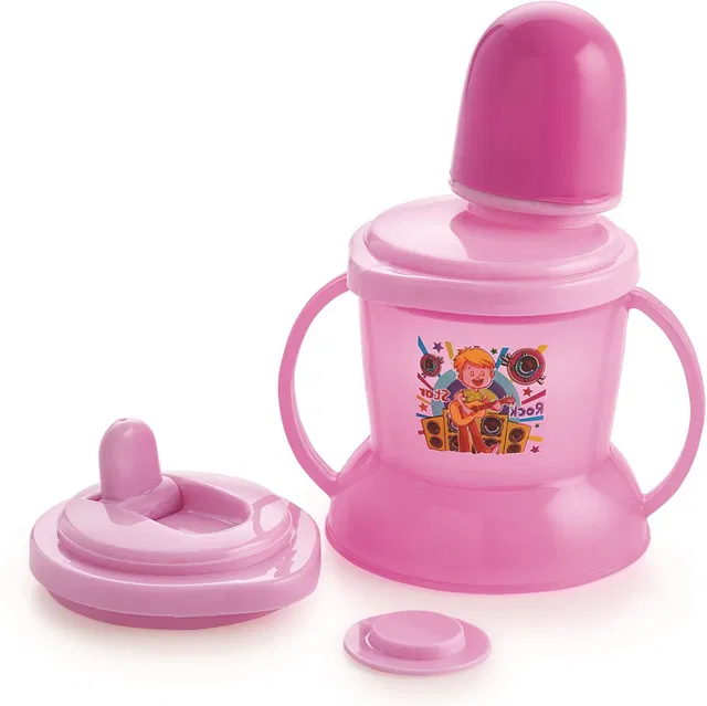 Nabhya Just Mom Baby Sipper 200ml Spill-Proof Kids Cup Water Bottle-Color May Vary