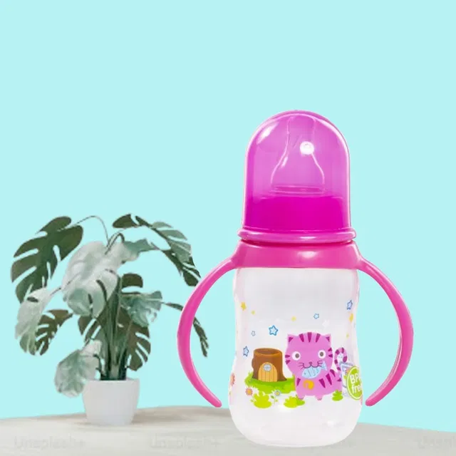 TINNY TOTS Baby Sipper Feeding Bottle Liquids Juice Milk Feeder With Nipple & Twin Handles