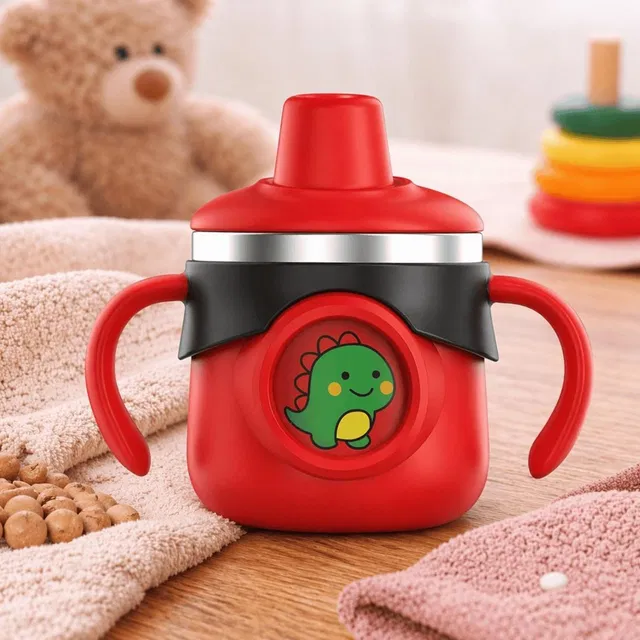 The Little Lookers Stainless Steel Sipper Bottle for Baby 260ml|BPA Free|Travelling Bottle For Baby