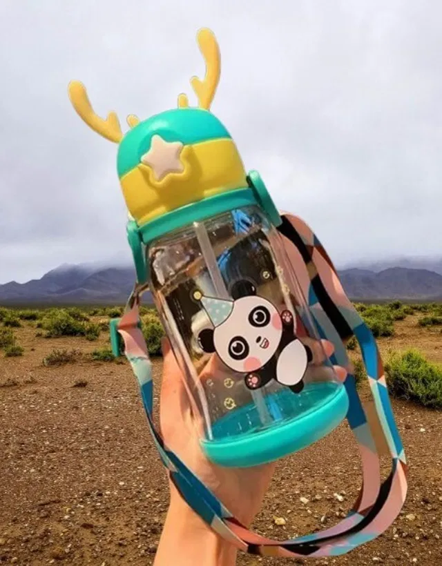 Vadhavan BPA Free Reusable leak proof Deer Horn Design Water Bottle