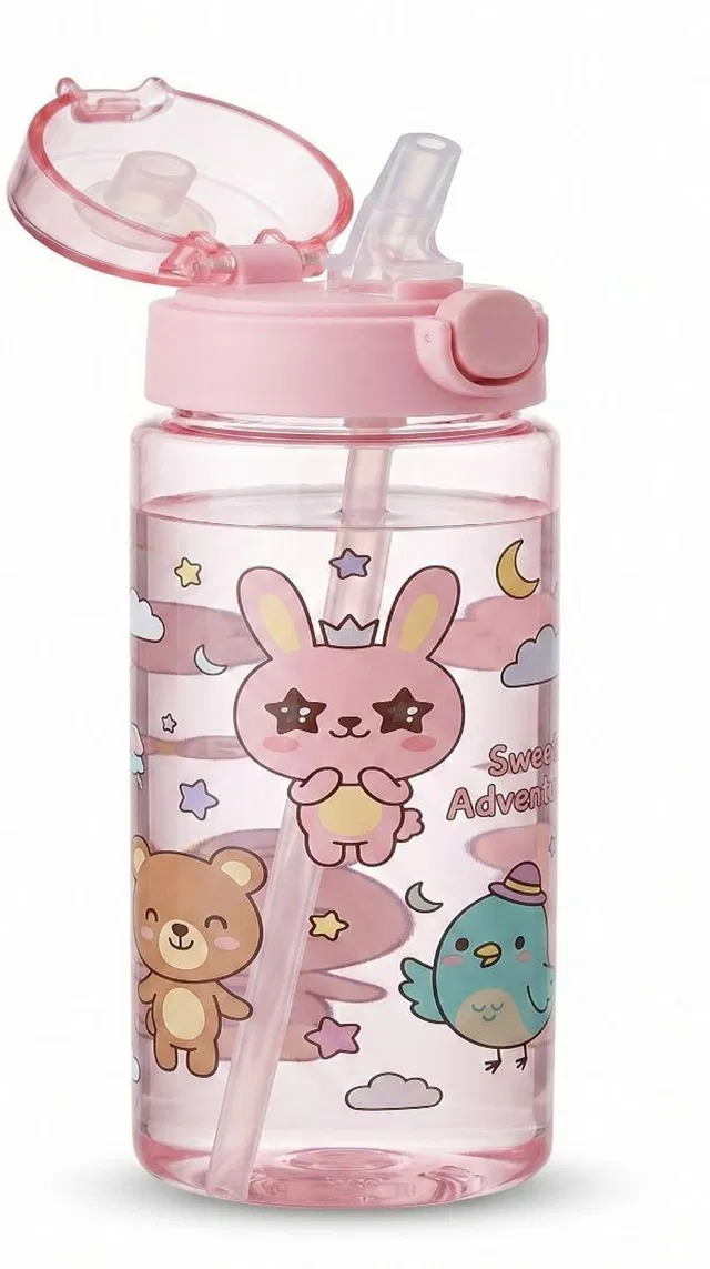 aaurika Kids Cartoon Bunny Sipper Bottle