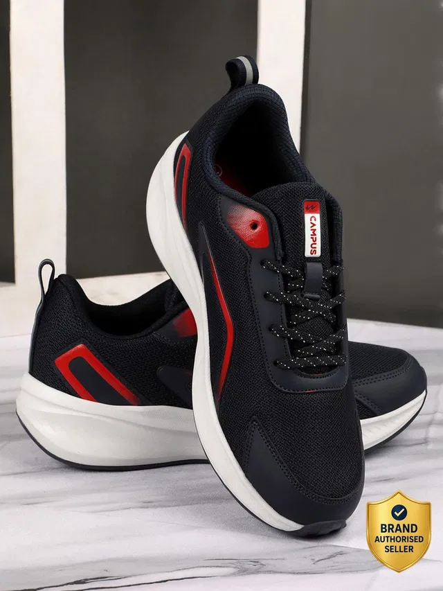 CAMPUS XAVEN Men's Sports Shoes | Ultra Comfortable Memory Insole | Secure Lace-Up Running Shoes For Men
