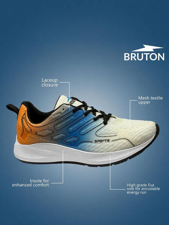 BRUTON Wave - 730 Men's Sports Shoes Anti Slip | Comfortable Running Shoes For Men