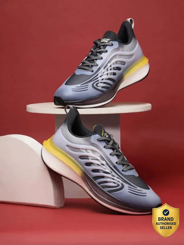 Abros VIGOR Athleisure Cultured Round-Toe Shape & Hyperfuse Technology Running Shoes For Men