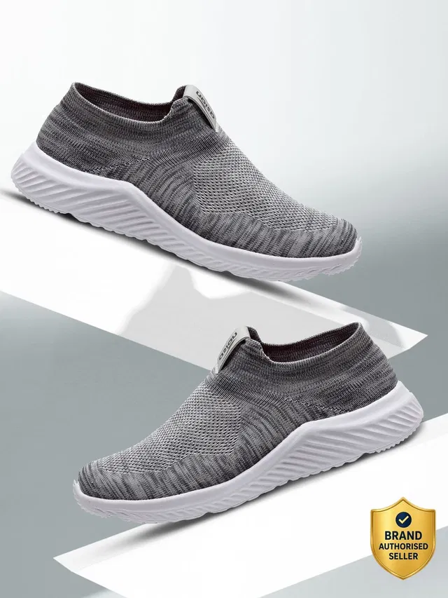 asian Moonwalk-01 Grey Sports,Casual,Slipon,Stylish Walking Shoes For Men
