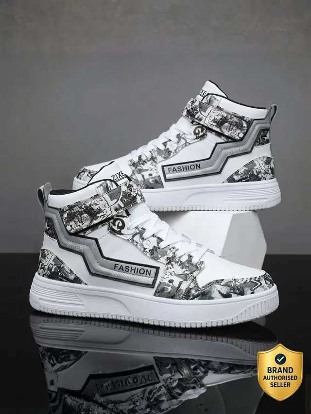 Zixer Men's CORD ROPE CHUNKY SOLE GenZ's PLATFORM HighTops Shoe For Men & Boy Fashion Sneakers For Men