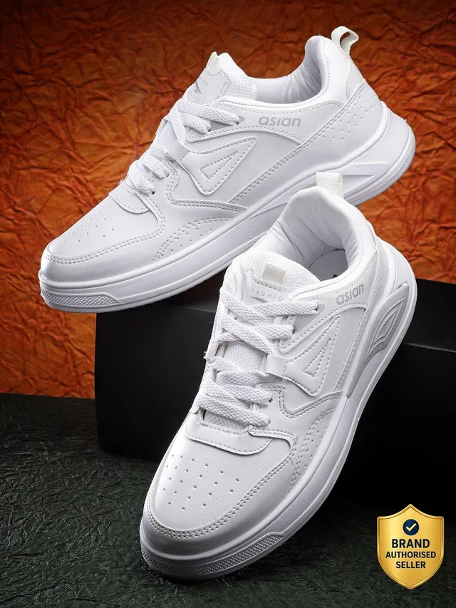asian Moscow-01 White Sneakers,Loafers,Chunky Shoes Sneakers For Men