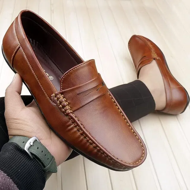 TR Men's Synthetic Leather Comfortable Loafer Shoes Loafers For Men