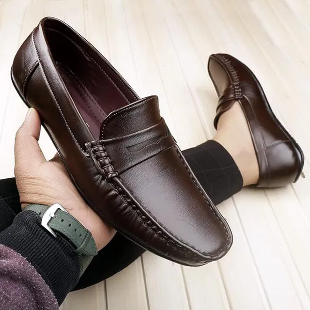 TR Men's Synthetic Leather Comfortable Loafer Shoes Loafers For Men
