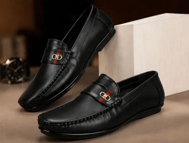 Stride Up Lightweight Stylish Casual Synthetic Leather Loafers For Men