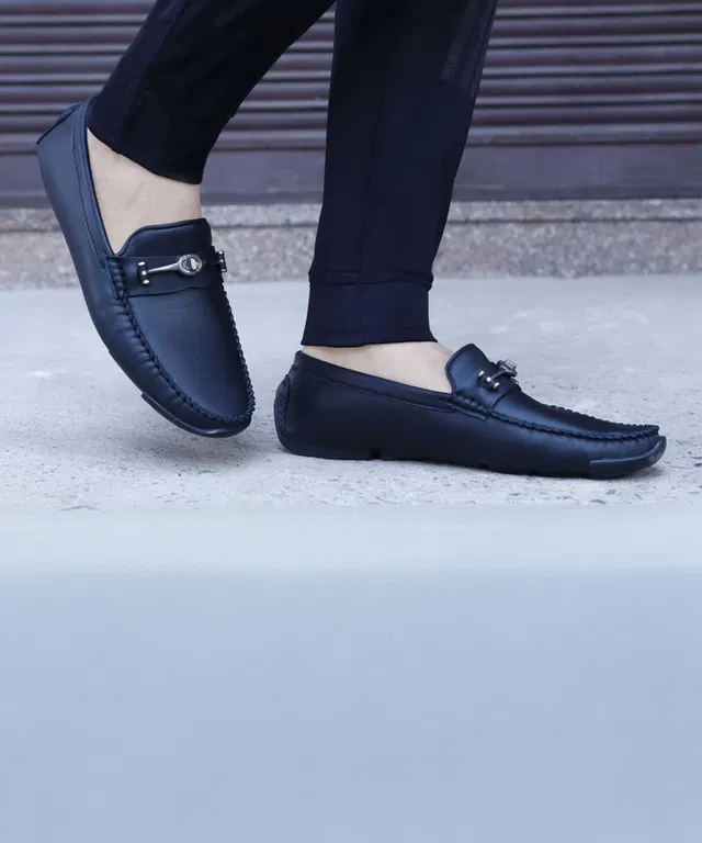 aadi Synthetic Leather Loafers For Men