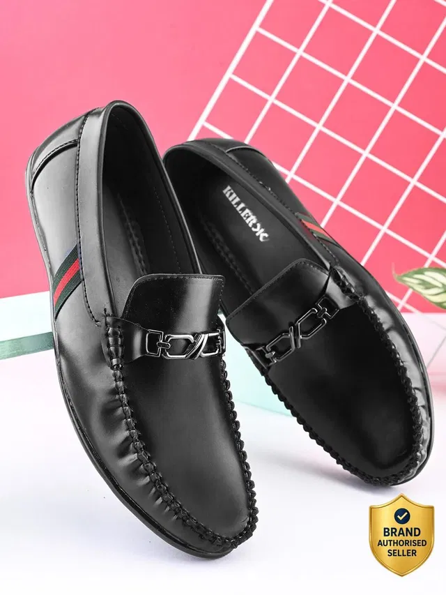 KILLER Men's SS25 3096 Black Loafers Loafers For Men
