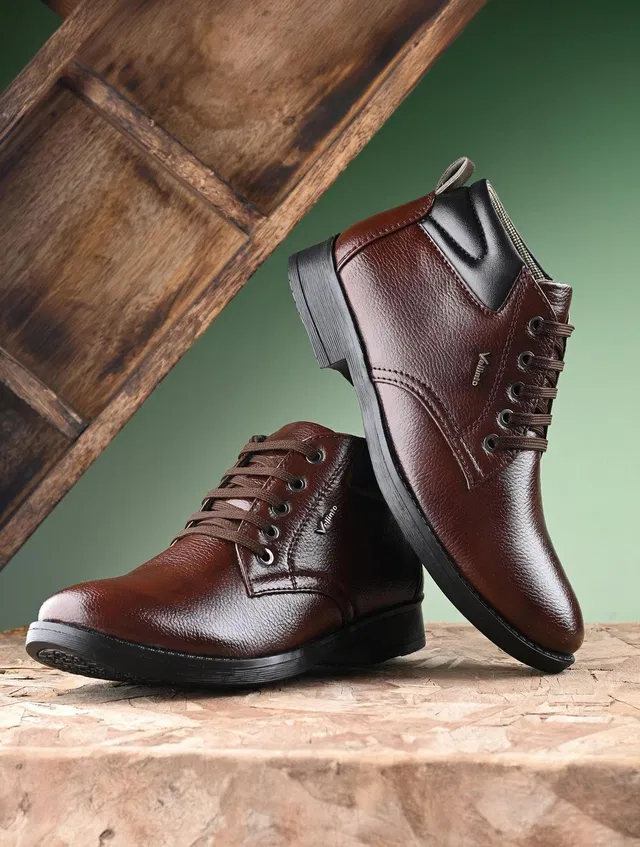 Vellinto Vellinto ALEXANDER Casual Boots For Men ll Synthetic Leather Boots For Men Boots For Men