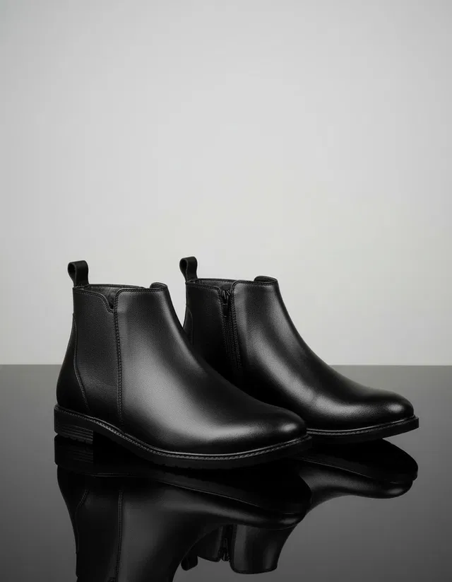 ERIX Synthetic Leather Lightweight Comfortable Trendy Walking Outdoor Slip On Chelsea Boots For Men