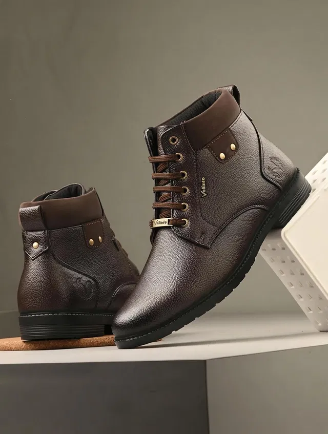 Vellinto Vellinto DELIGHT Casual Boots For Men ll Synthetic Leather Boots Casuals For Men