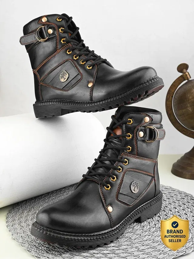 KILLER Black Casual Boots For Men Boots For Men