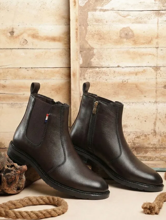 YKD FASHION YKD Fashion Chalsea Chelsea Boots for Men – Formal Slip-On Leather Ankle Boots Boots For Men