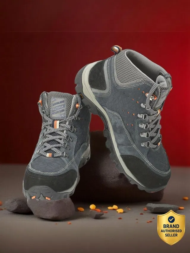 WOODLAND Outdoor Durable Comfortable Everyday High Ankle Boots For Men