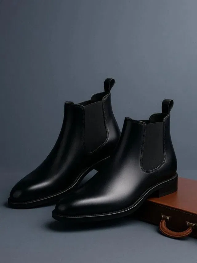 RODDICK SHOES RODDICK BLACK CASUAL CHELSEA BOOT FOR MEN Boots For Men