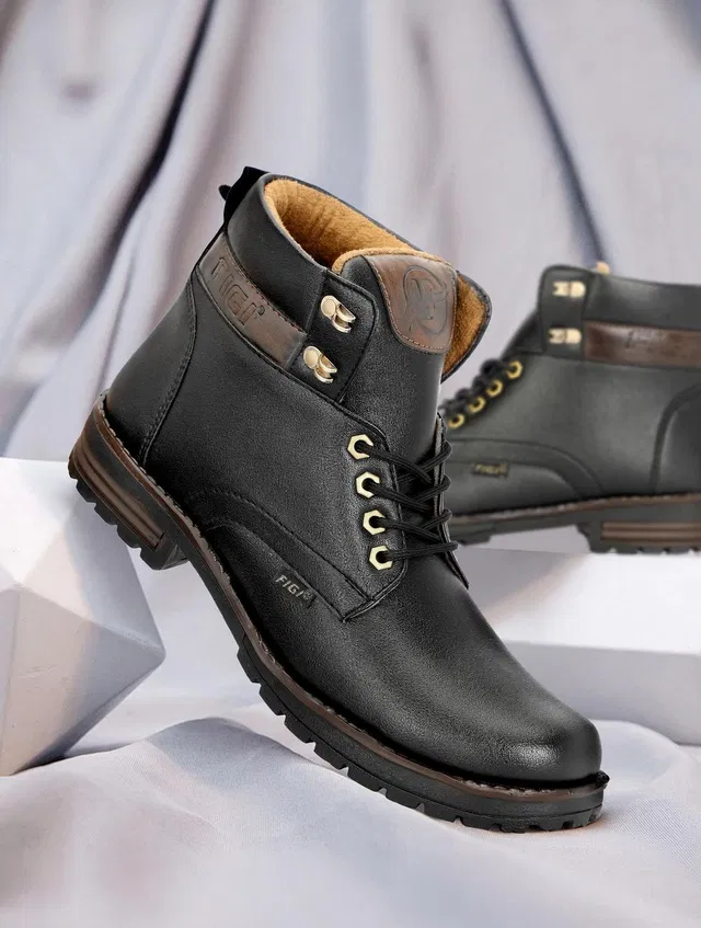 FIGI 0001 BLACK Boots For Men