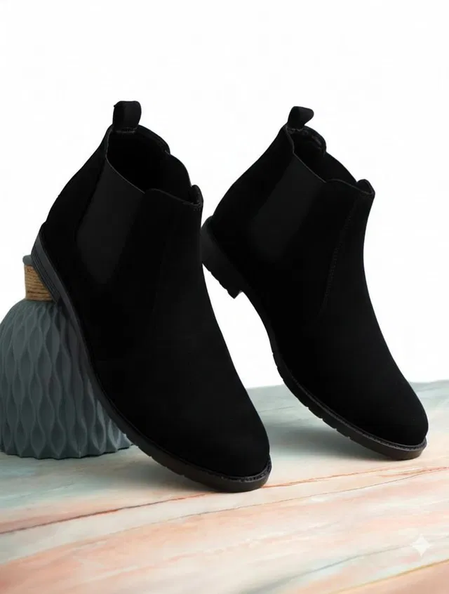 EVICTA Evicta Suide Leather Lightweaight Trendy Walking Slip On chalsea boot Boots For Men