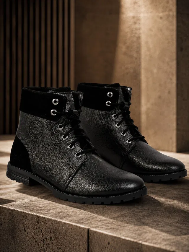 Allen Cooper Comfortable Genuine Leather Men's Boot Boots For Men