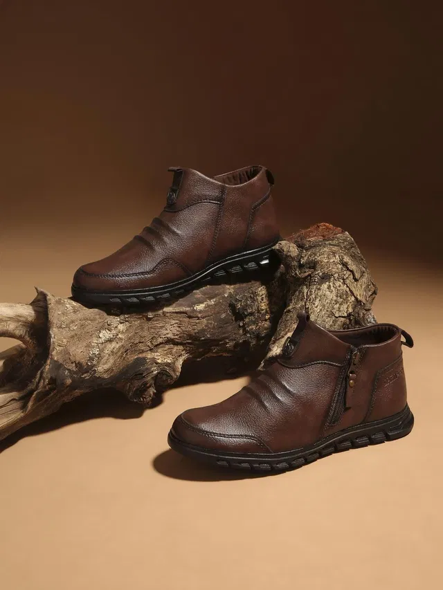 BUCKAROO Jaripeo Vegan Leather Casual RUSTICO Boots For Men