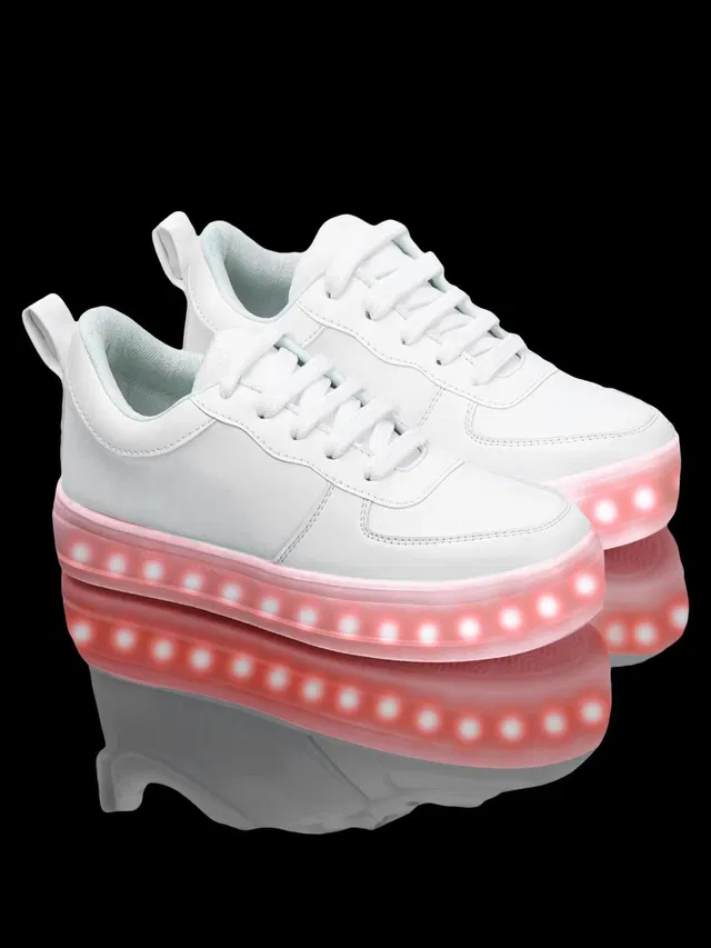 VENDOZ LED LIGHT GLOWING USB RECHARGING CABLE MULTICOLOR FOR MEN WOMEN CHILDREN PARTY Sneakers For Women