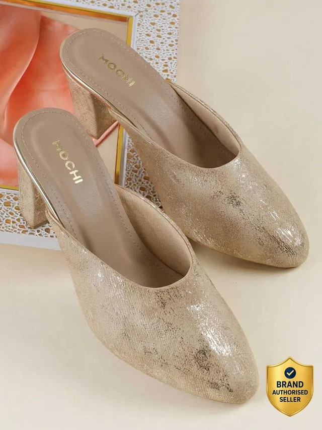MOCHI EmbellishedBlockHeelPumps Women Heels