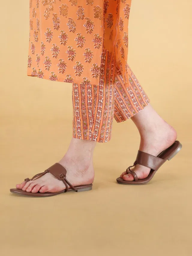 LEEFANT Excellence Party Wear Sandals / Girls Perfectly Suited for Matching Party Wear Women Flats