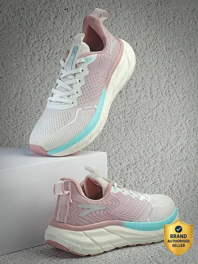 action Athleo KIA-201 Comfortable Trendy Lightweight Durable Sports Lace-Up Running Shoes For Women