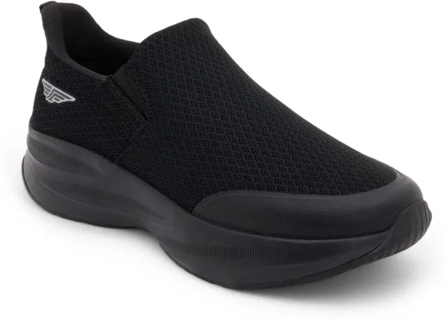 RED TAPE Women’s Black Walking Slip-On Shoes | Lightweight Mesh Walking Shoes Badminton Shoes For Women