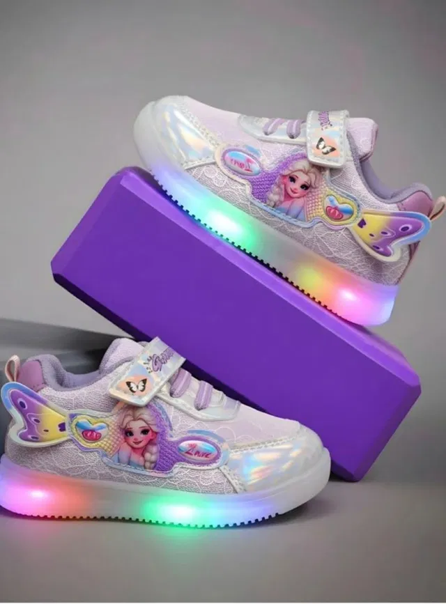 FEETWELL Girls Velcro Sneakers