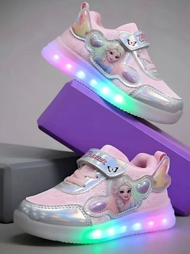 FEETWELL Girls Velcro Sneakers