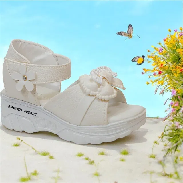 XMARTY Girls Velcro T-bar Sandals