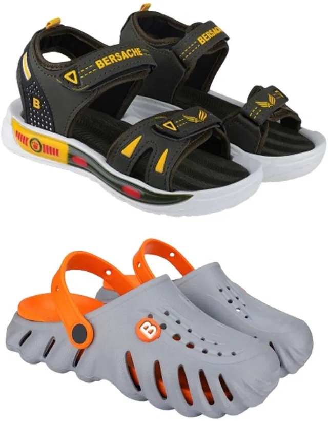 BERSACHE Boys & Girls Slip-on Sports Sandals