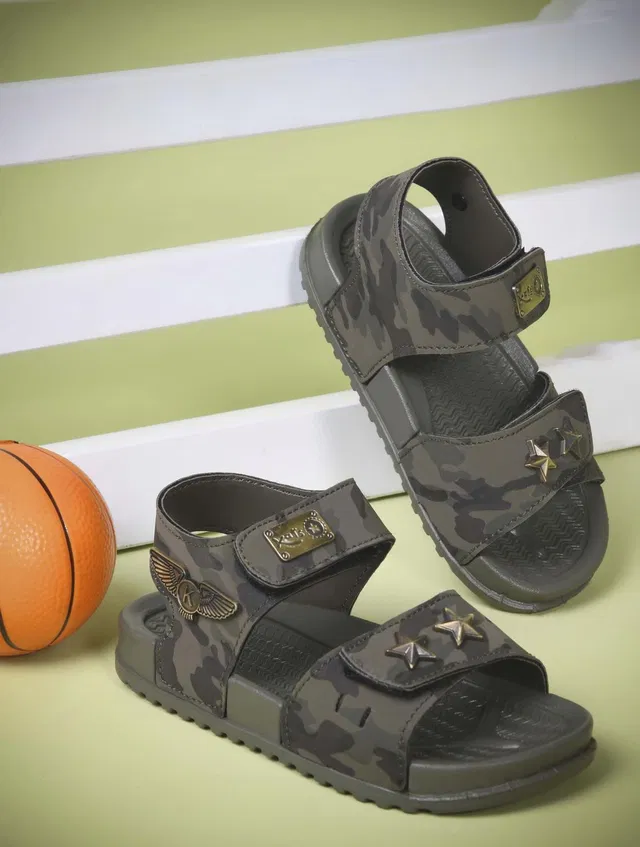 KINGSANDQUEENS Boys & Girls Velcro Sports Sandals
