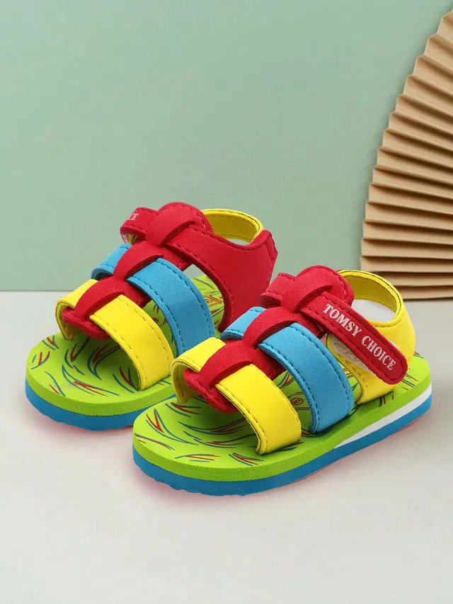TOMSY CHOICE Boys & Girls Velcro T-bar Sandals