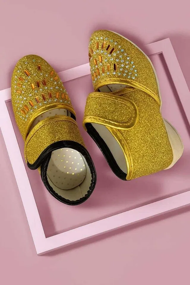 TK Creation Girls Velcro Flats