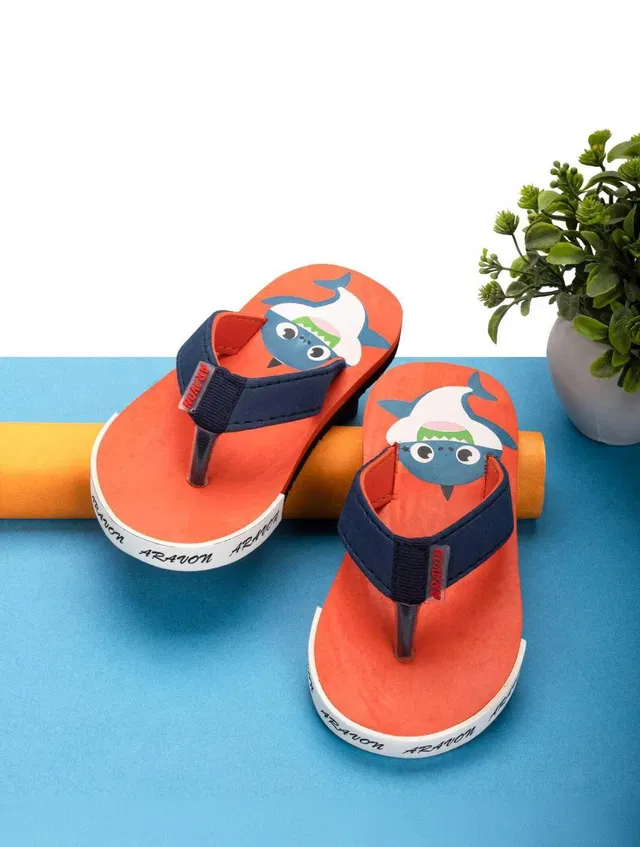 ARAVON Boys & Girls Slip On Slipper Flip Flop