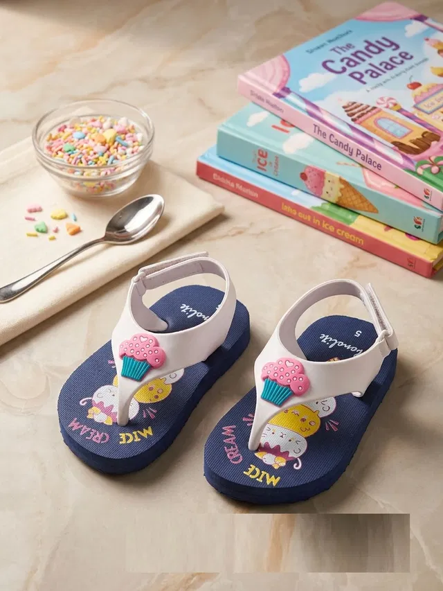 Phonolite Boys & Girls Velcro & Strap Slipper Flip Flop