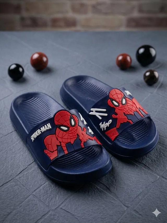 Crawl & sprint Spiderman Boys & Girls Slip On Slipper Flip Flop