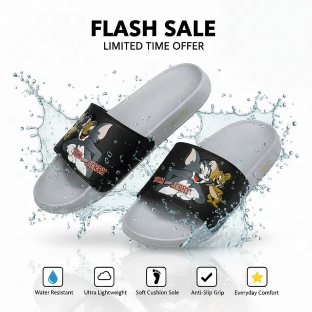 CAMPUS Tom & Jerry Boys & Girls Slip On Slipper Flip Flop