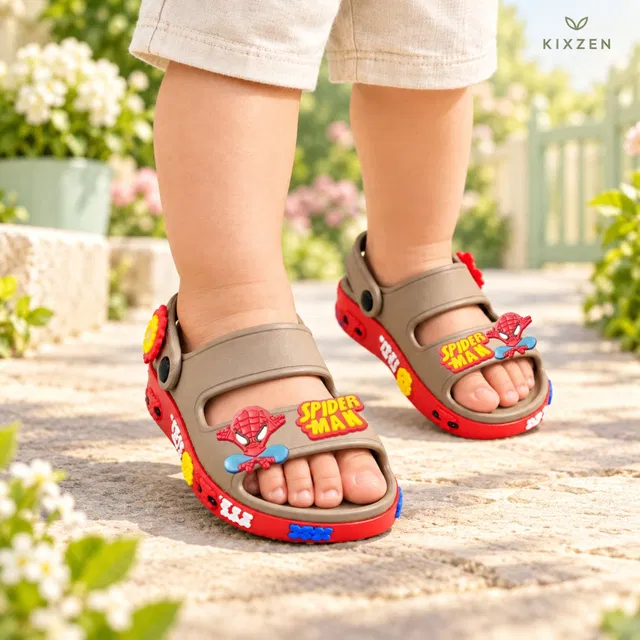 KIXZEN Boys & Girls Slip On Slipper Flip Flop