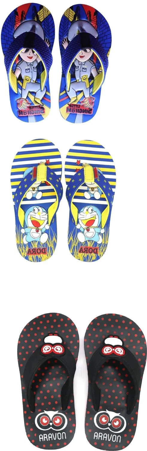 ARAVON Doraemon Boys & Girls Slip On Slipper Flip Flop