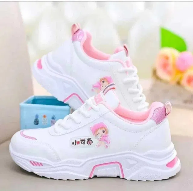 BORRER Girls Lace Running Shoes